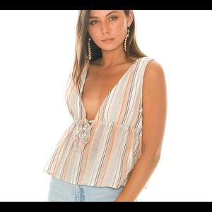 Mink Pink drawstring top